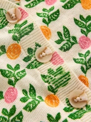Boden Cream 100% Linen Liv V-Neck Linen Cardigan - Image 7 of 7