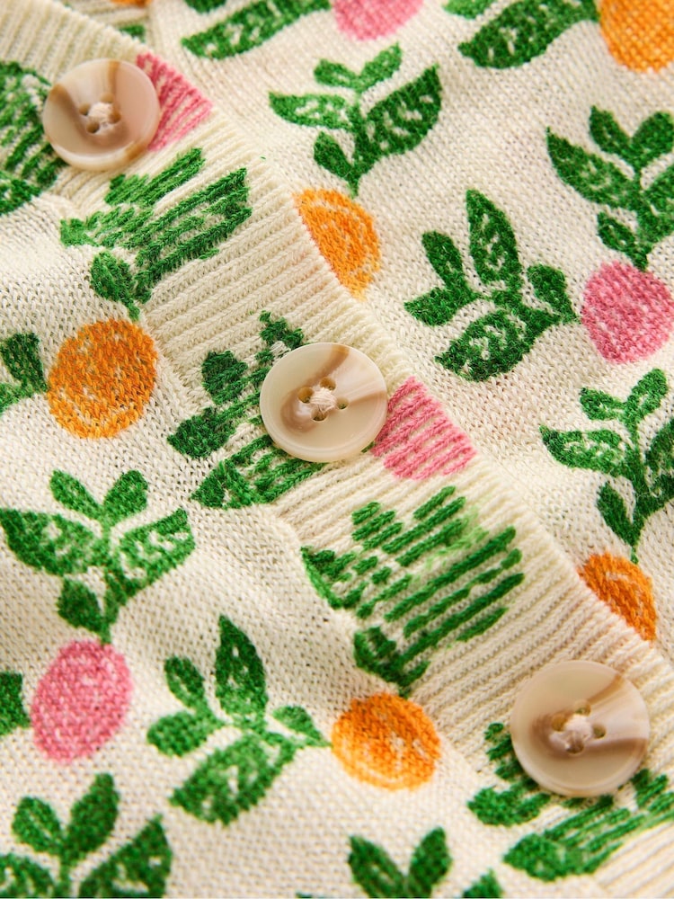 Boden Cream 100% Linen Liv V-Neck Linen Cardigan - Image 7 of 7