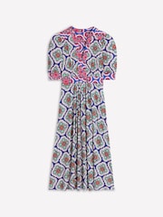 Boden Blue Lily Jersey Midi Tea Dress - Image 6 of 6