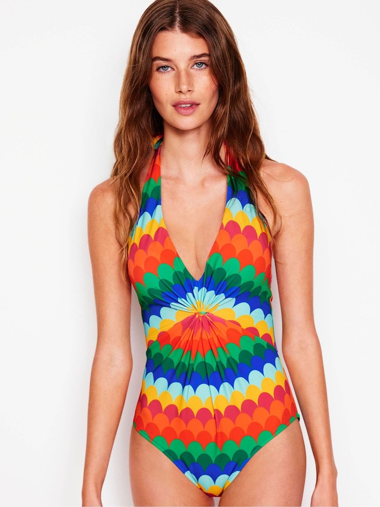 Boden Multi Ruched Loop Swimsuit - Image 2 of 6 Boden Multi Ruched Loop Swimsuit - Image 2 of 6