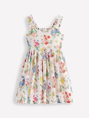 Boden Cream 100% Cotton Luna Frill Strap Woven Dress - Image 2 of 4