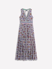 Boden Green Serena Cotton Tie Maxi Dress - Image 6 of 6