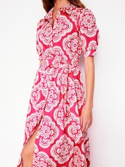 Boden Pink 100% Cotton Alexa Maxi Shirt Dress - Image 5 of 6