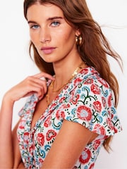 Boden Cream Nicola Jersey Tea Dress - Image 5 of 6