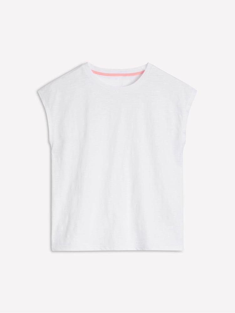 Blanco - Boden Louisa Slub T-Shirt - Imagen 2 de 5