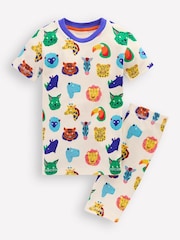Boden Multi 100% Cotton Snug Short John Glow Pyjamas - Image 1 of 3