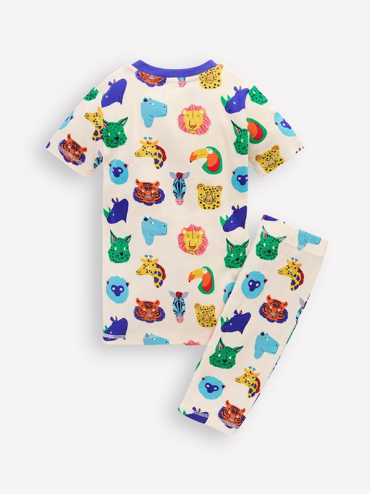 Boden Multi 100% Cotton Snug Short John Glow Pyjamas - Image 3 of 3