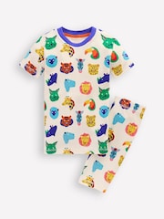 Boden Multi 100% Cotton Snug Short John Glow Pyjamas - Image 3 of 3