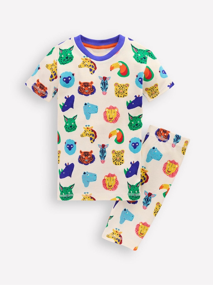 Boden Multi 100% Cotton Snug Short John Glow Pyjamas - Image 3 of 3 Boden Multi 100% Cotton Snug Short John Glow Pyjamas - Image 3 of 3