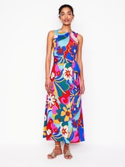 Boden Multi Grown On Tie Trapeze Dress - Image 2 of 6