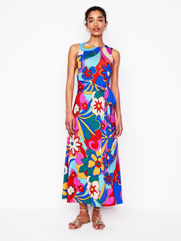 Boden Multi Grown On Tie Trapeze Dress - Image 2 of 6