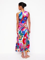 Boden Multi Grown On Tie Trapeze Dress - Image 4 of 6