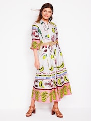 Boden Cream Clara Blend Shirt Dress - Image 6 of 7