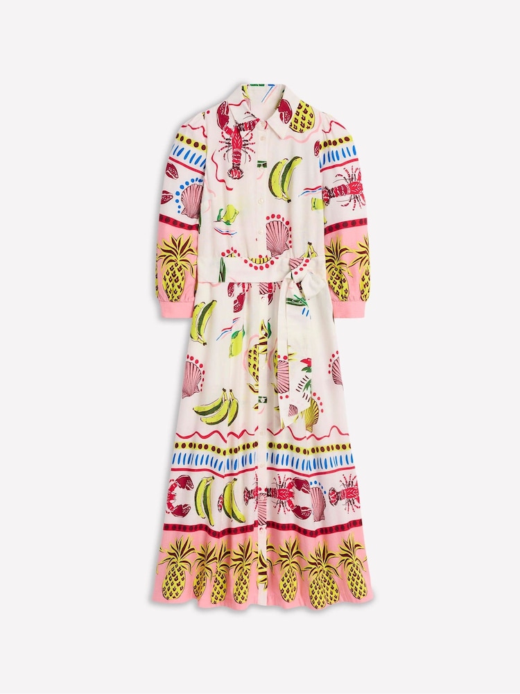 Boden Cream Clara Blend Shirt Dress - Image 7 of 7