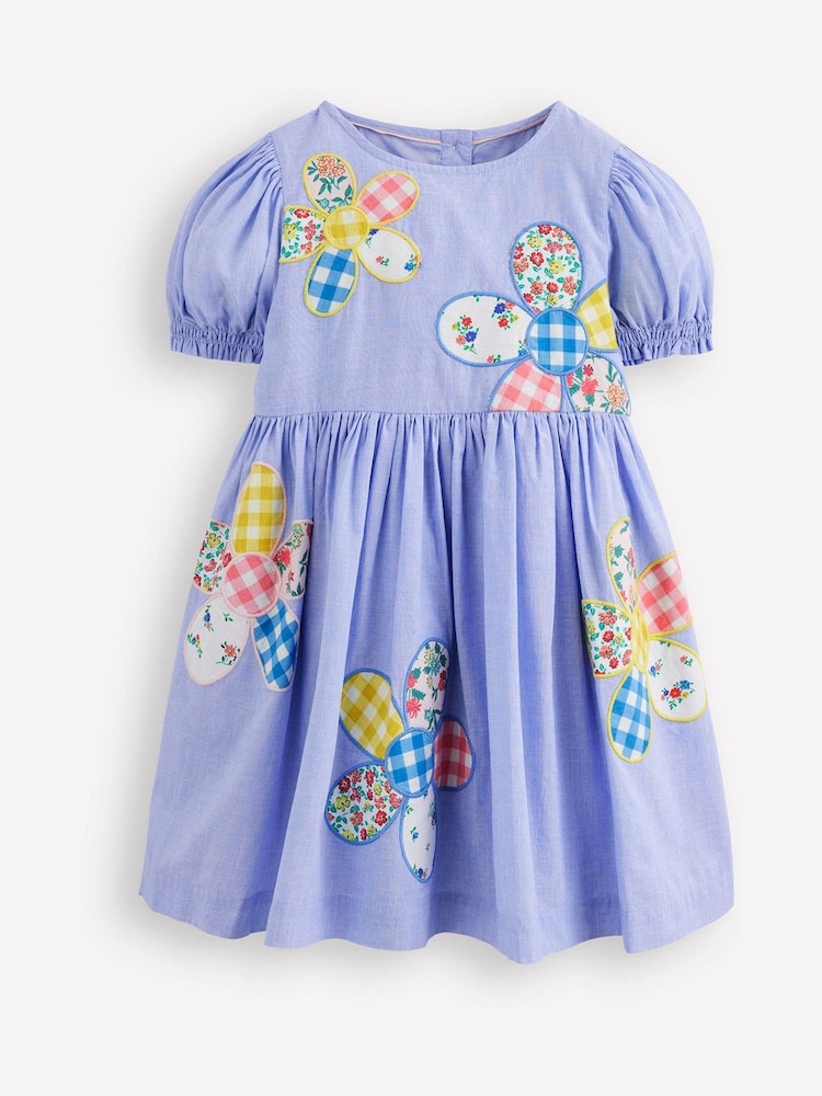 Boden Blue 100% Cotton Madeline Woven Dress - Image 2 of 4 Boden Blue 100% Cotton Madeline Woven Dress - Image 2 of 4