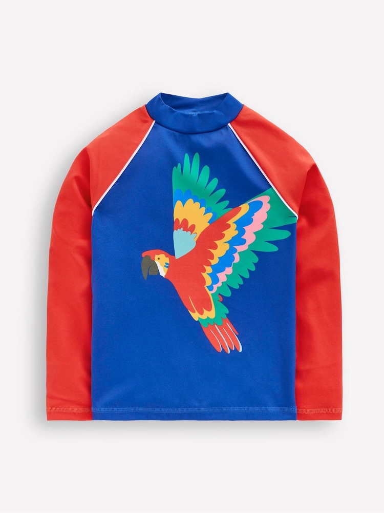 Boden Blue/Red Sun Safe Fun Rash Vest - Image 2 of 4 Boden Blue/Red Sun Safe Fun Rash Vest - Image 2 of 4