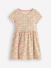 Boden Pink 100% Cotton Heart Pocket Fun Jersey Dress - Image 1 of 3