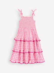 Boden Pink 100% Cotton Odette Tiered Woven Sundress - Image 3 of 4
