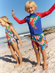Boden Pink Swim Shorts - Image 1 of 4