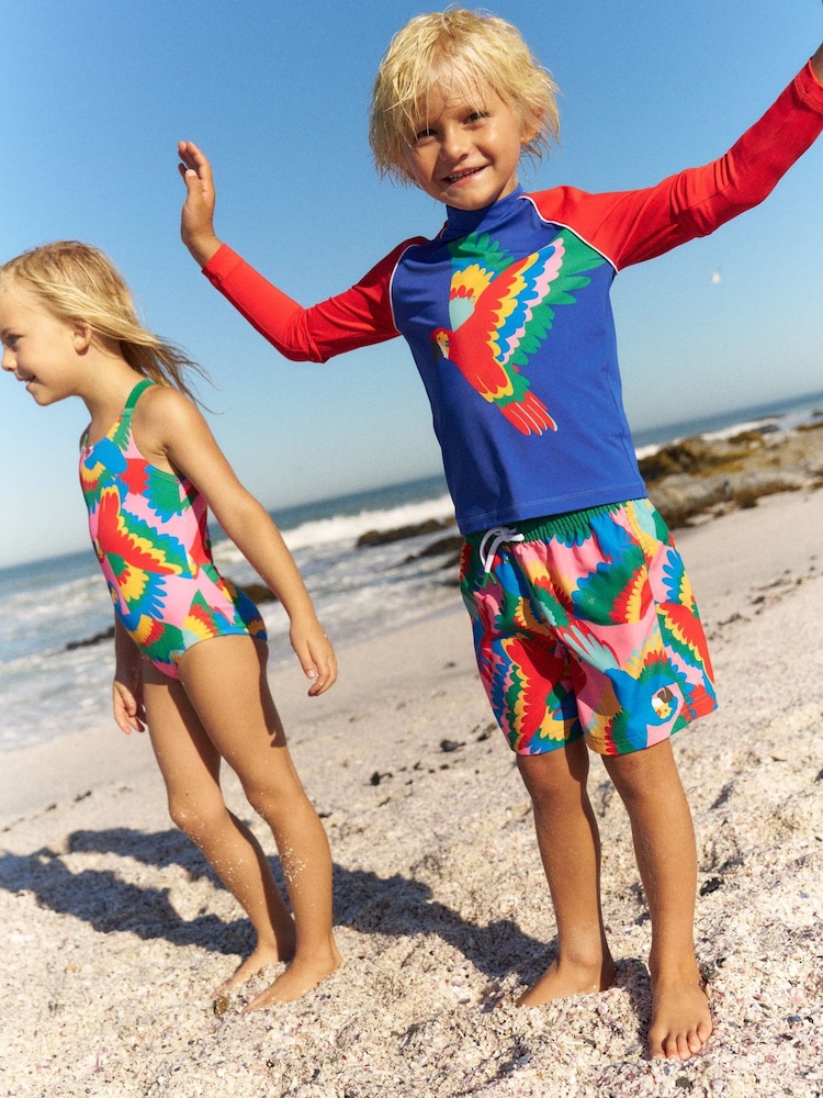 Boden Pink Swim Shorts - Image 1 of 4