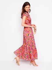 Boden Red Sleeveless Ruffle Dress - Image 1 of 6