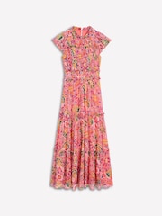 Boden Red Sleeveless Ruffle Dress - Image 6 of 6