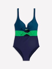 Boden Blue Tie Front Swimsuit - Image 5 of 6