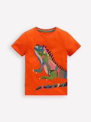 Boden Orange 100% Cotton Superstitch T-Shirt - Image 2 of 4