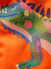 Boden Orange 100% Cotton Superstitch T-Shirt - Image 4 of 4