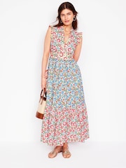 Boden Ivory 100% Cotton Wren Tiered Midi Dress - Image 2 of 6
