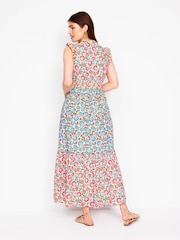 Boden Ivory 100% Cotton Wren Tiered Midi Dress - Image 4 of 6