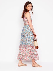 Boden Ivory 100% Cotton Wren Tiered Midi Dress - Image 5 of 6