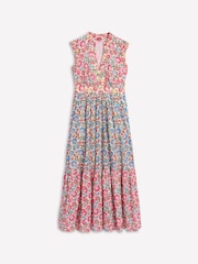Boden Ivory 100% Cotton Wren Tiered Midi Dress - Image 6 of 6