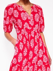 Boden Pink Bolt Piper Short Jersey Dress - Image 2 of 5