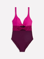 Boden Pink Tie Front Swimsuit - Image 6 of 7