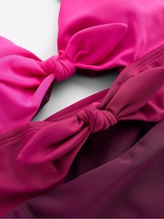 Boden Pink Tie Front Swimsuit - Image 7 of 7