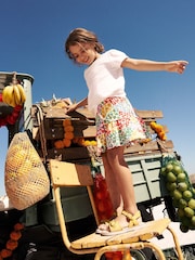 Boden Multi 100% Cotton Tiered Jersey Skort - Image 1 of 5