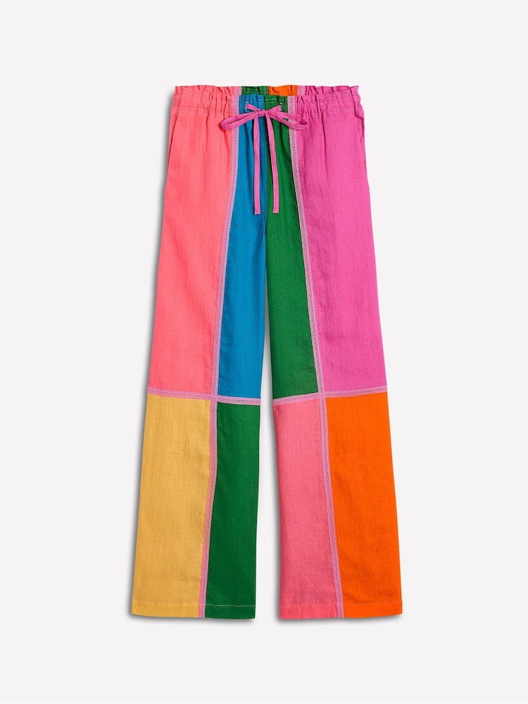 Boden Multi Islington 100% Cotton Trousers - Image 6 of 6