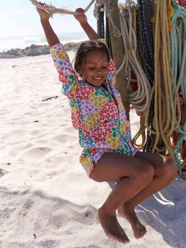 Boden Romie Towelling Zip Throw-On Hoodies - Imagen 1 de 4