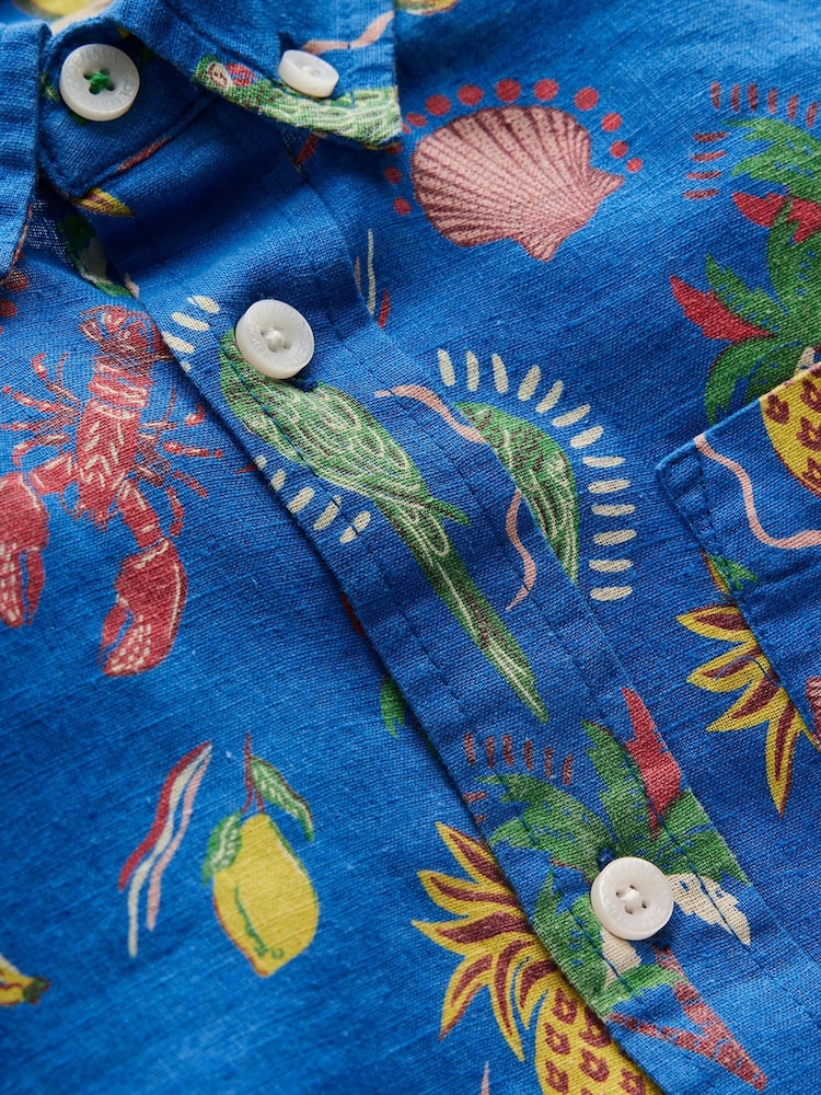 Boden Blue Dark Shirt - Image 4 of 4 Boden Blue Dark Shirt - Image 4 of 4