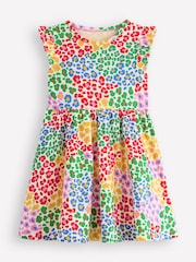 Boden Green 100% Cotton Posie Frill Sleeve Dress - Image 1 of 3