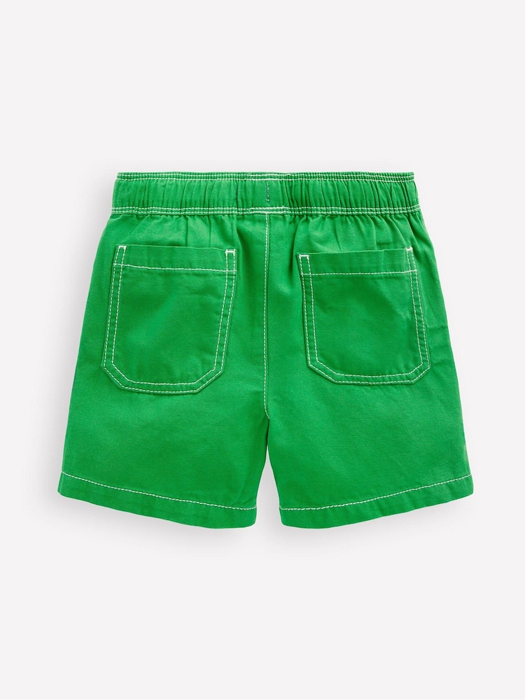 Boden Green Pull-On Shorts - Image 2 of 3 Boden Green Pull-On Shorts - Image 2 of 3