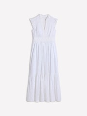 Boden White Wren Broderie Midi Dress - Image 5 of 5
