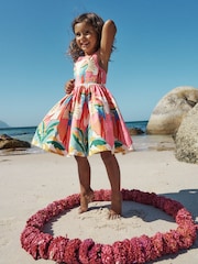 Boden Green Harlow Back Detail 100% Cotton Dress - Image 1 of 4