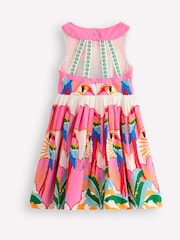 Boden Green Harlow Back Detail 100% Cotton Dress - Image 3 of 4
