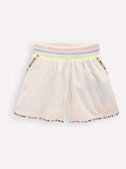 Boden Cream Pull-On Shorts - Image 1 of 4