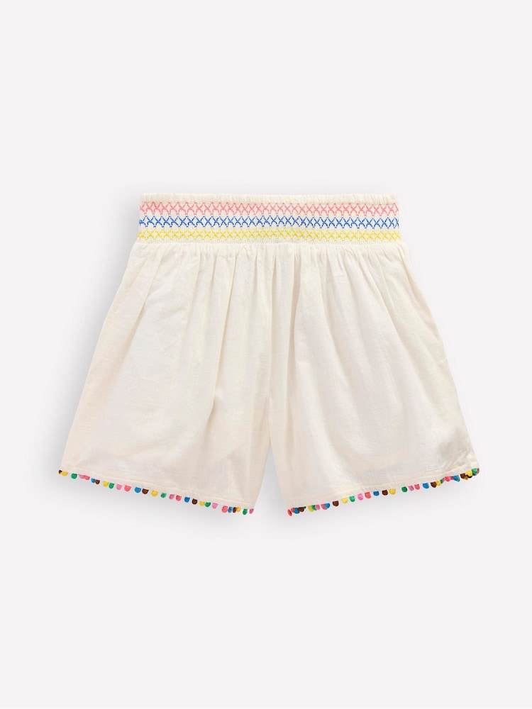 Boden Cream Pull-On Shorts - Image 2 of 4