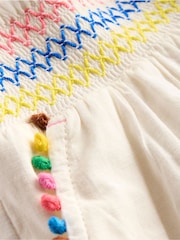 Boden Cream Pull-On Shorts - Image 3 of 4