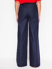 Boden Blue Wide Flare Trousers - Image 3 of 6