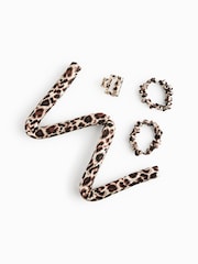 4 Piece Leopard Print Heatless Curler Set - Image 4 of 4
